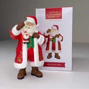 2023 Hallmark KOC Keepsake Club Member Exclusive Jolly Old St. Nick Ornament